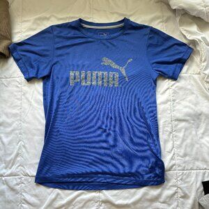 Puma, Youth Medium (10-12) blue athletic tee
